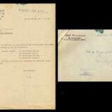 Schriftstück der Reichsdruckerei an Panzerkommandant Michael Wittmann - Foto 1
