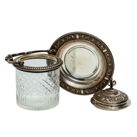 KOCH&BERGFELD Eiskühler auf Tablett, 800 Silber, 19./20. Jahrhundert - фото 4