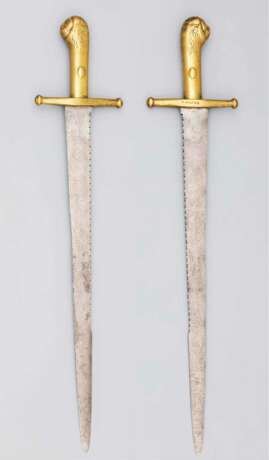 Faschinenmesser mit Sägerücken und Löwenkopfknauf um 1830 - photo 1
