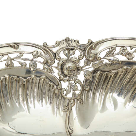 HUGO BÖHM Ovalschale, 800 Silber, 20. Jahrhundert - Foto 5
