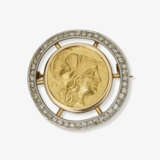 Brosche mit Münze Alexander des Großen (356-323 v. Chr.) - Foto 1