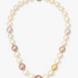Zuchtperlen-Kette mit einigen Ming Perlen - Foto 2