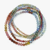 Unikate Saphir-Perlenkette in mehrfarbigen Pastelltönen - фото 1