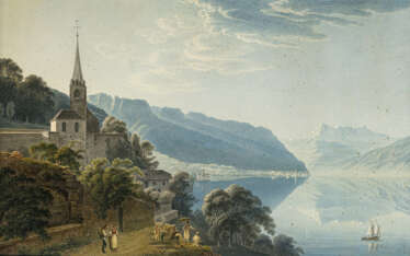 Johann Jakob Wetzel. Blick über den Genfer See