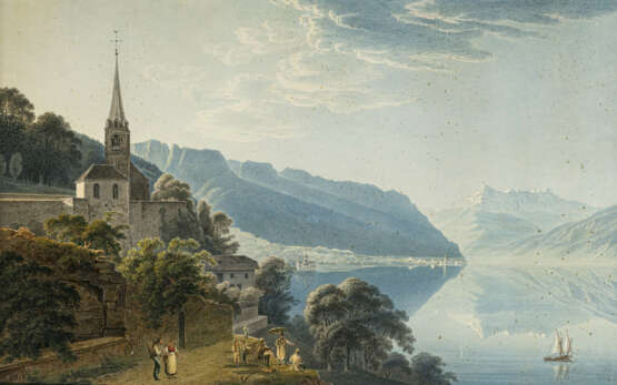 Johann Jakob Wetzel. Blick über den Genfer See - Foto 1