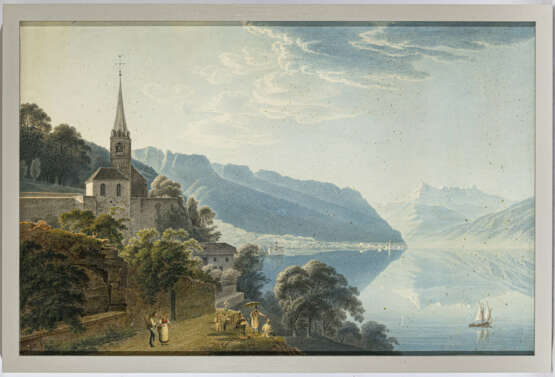 Johann Jakob Wetzel. Blick über den Genfer See - Foto 2