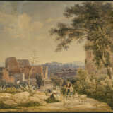 Salomon Corrodi. Blick auf Rom mit dem Colosseum - Foto 1