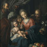 Hans von Aachen, Nachfolge. Die Heilige Familie mit der Hl. Anna und zwei Engeln - Foto 1