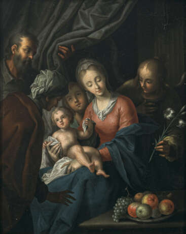 Hans von Aachen, Nachfolge. Die Heilige Familie mit der Hl. Anna und zwei Engeln - фото 1