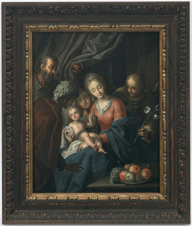 Hans von Aachen, Nachfolge. Die Heilige Familie mit der Hl. Anna und zwei Engeln - Foto 2