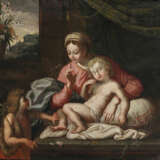 Unbekannt 17. Jh. Maria mit dem Kind und dem Johannesknaben - photo 1