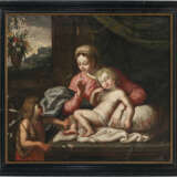 Unbekannt 17. Jh. Maria mit dem Kind und dem Johannesknaben - photo 2