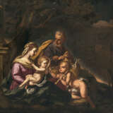 Italien 17. Jh. Die Heilige Familie mit dem Johannesknaben - photo 1