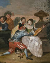 Antoine Watteau, nach 18. Jh. Galante Szene im Park