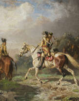 Hans von Marées, zugeschrieben. Soldaten zu Pferde