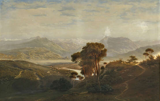 Gustav Adolf von Dresky. Blick auf Turin gegen die Alpen - Foto 1