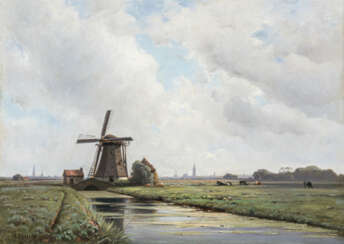 Auguste (Louis Auguste) Veillon. Holländische Landschaft