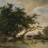 Georg Holub. Hirten mit Kühen und Ziegen am Wasser - Foto 1