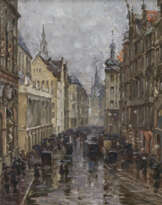 Charles (Karl Friedrich Alfred) Vetter. München - Blick von der Neuhauser Straße auf das Alte Rathaus