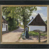 Hans Andersen Brendekilde. Dänische Dorfstraße mit Bäuerin und Milchwagen - фото 2