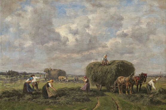 Désiré Thomassin. Bauern bei der Heuernte - Foto 1