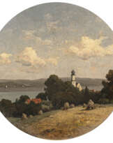 Josef Willroider. Blick von der Ilkahöhe auf den Starnberger See