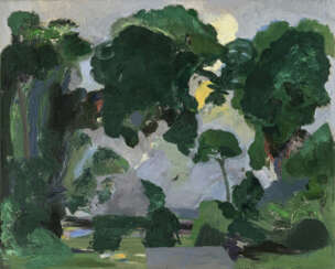Reinhard Stangl. Landschaft mit Bäumen. 1992