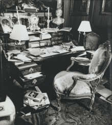 Karl Lagerfeld. Heimarbeit, mein Schreibtisch, der auch zum Zeichnen dient. 1988