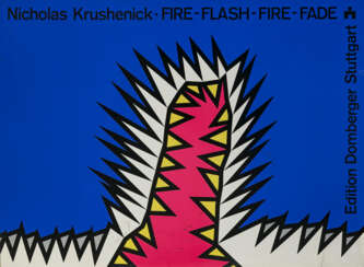 Nicholas Krushenick. Fire-Flash-Fire-Fade. 1971