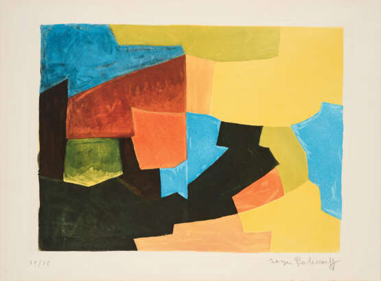 Serge Poliakoff. Komposition in Schwarz, Gelb, Blau und Rot - photo 1