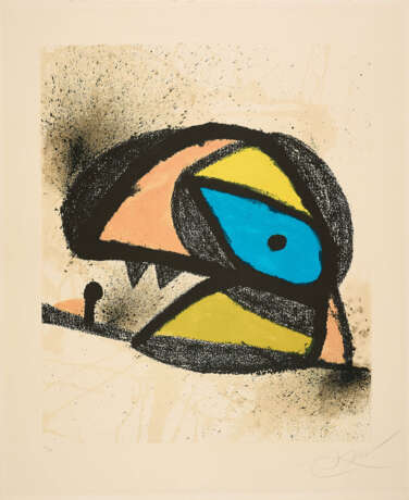 Joan Miró. Plakat für die Ausstellung "Homenatge a J. Torres Clavé" Col.legi d'arquitectes de Catalunya, Barcelona - фото 1