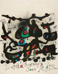 Joan Miró. Plakat für die Ausstellung "Homenatge a Joan Prats" Sala Gaspar, Barcelona
