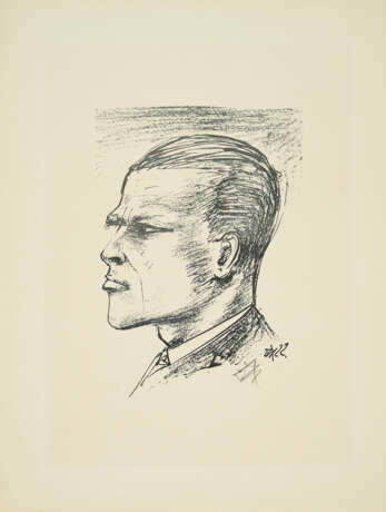 Otto Dix. Selbstporträt im Profil - photo 1