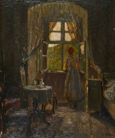 Ernst Kolbe. Frau am Fenster - Foto 1
