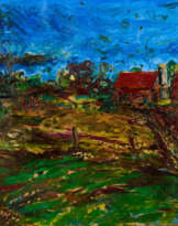 Günter Evertz. Landschaft mit Bauernhaus