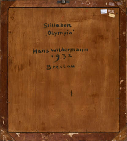 Hans Wildermann. Stilleben 'Olympia' - photo 3