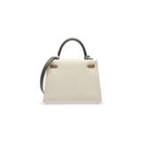 A LIMITED EDITION NATA, CHAI & GRIS MEYER EPSOM LEATHER TRICOLOR SELLIER KELLY 25 WITH PALLADIUM HARDWARE - photo 3