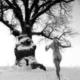 Winter Run to the Mighty Tree VKalinkin Vanya Kalinkin Фотография на холсте Digital photography Black & white photo Nude art Russia 2019 - photo 1