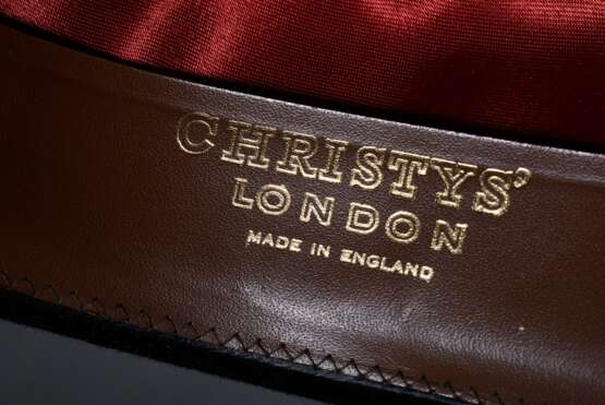 Bowler "Christy's London. Made in England. Motsch Fils. Chapeliers. Paris. Importé d'Angleterre", Gr. 58, in Original Hutschachtel - фото 7