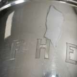 Schlichte bauchige Wasserkanne mit Monogramm "FHE", Silber 925, 629g, H. 23,5cm, leichte Druckstellen - фото 4