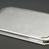 Rechteckiges Tablett mit eingezogenen Ecken, MZ: Z, Birmingham 1921, Silber 925, 447g, 31x21cm, Gebrauchsspuren - Foto 1