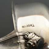 Suppenkelle mit Rosenmotiven am Griff, MZ: Koch & Bergfeld, Silber 800, Laffe vergoldet, 258g, 36,5cm - Foto 4