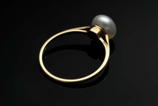 Zarter Roségold 585 Ring mit Naturperle, 1,8g, Gr. 56 - Foto 3