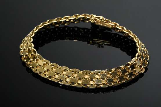 Anschmiegsames Gelbgold 585 Gliederarmband, 21,5g, L. 19cm - фото 1