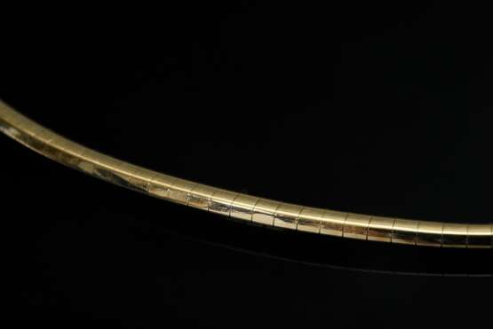 Flexibler Gelbgold 585 Halsreif, 18,8g, L. 39,7cm, ausgetragen - фото 2