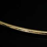 Flexibler Gelbgold 585 Halsreif, 18,8g, L. 39,7cm, ausgetragen - Foto 2