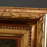 Kleiner vergoldeter Stuckrahmen mit ornamentalen Verzierungen, FM 16x12,2cm, RM 24,5x21cm, kleine Defekte - Foto 2