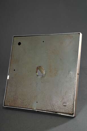 Schlichte viereckige Deckenlampe mit Messing Gestell und mattierter Kuppel, 27,5x27,5cm - фото 3