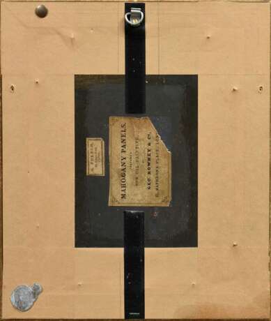 Unbekannter Künstler des 19.Jh. "Portrait eines Herren mit großem Bruststern", Öl/Holz, 26,5x21cm (m.R. 32,3x27,3cm), leichte Kratzer - Foto 6