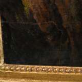 Unbekannter Künstler um 1780 "Ideale Landschaft mit Wasserfall und Personenstaffage", Öl/Leinwand, 44x53,8cm (m.R. 51x61,5cm), kleine Defekte der Maloberfläche, rest. - photo 3